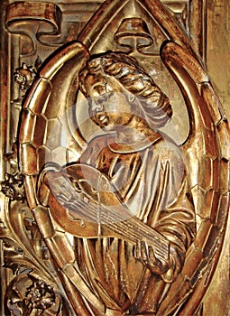 Angel playing a musical instrument