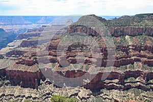 Angel Point View of Oza Butte at North Rim Grand Canyon