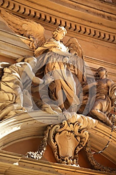 Angel Religious Statues Rome Italy