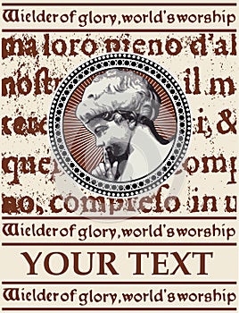 Angel. Retro. Boy. Beautiful frame.