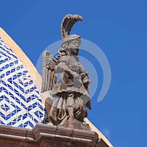 Angel of the San agustin church in queretaro city III