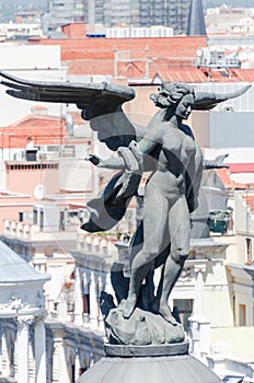 Angel sculpture on Metropolis building