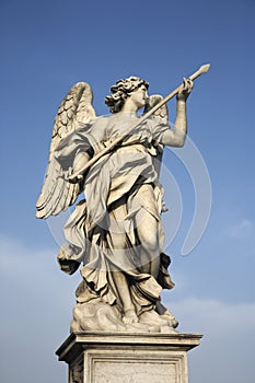 Angel sculpture in Rome, Italy.