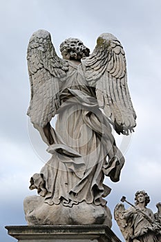 Angel sculpture in Rome photo