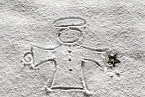 Angel in the snow