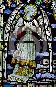 Angel in stained glass
