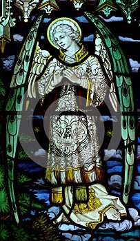 Angel in stained glass