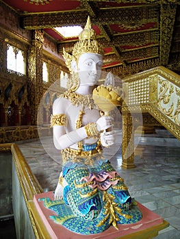 Angel of stairs Wat Chai Mongkhon