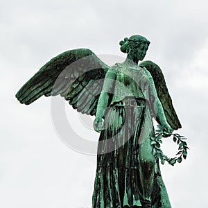 Angel Statue at the Copenhagen Marina, Denmark