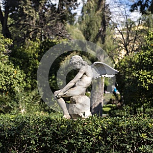 Angel statue in the garden