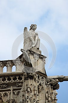 Angel statue in Saint-Jacques Tower