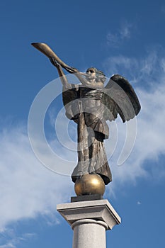 Angel statue at Uzupio, Vilnius, Lithuania