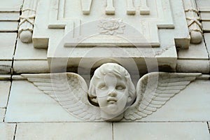 An angel statue at Victoria Memorial in Kolkata, India