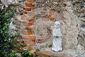 Angel on a vintage grave