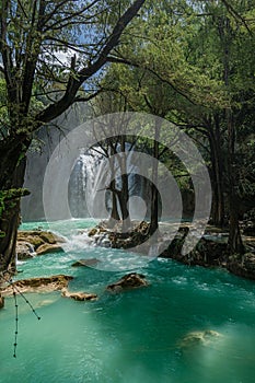 Angel Wing waterfalls in Chiapas, Mexico