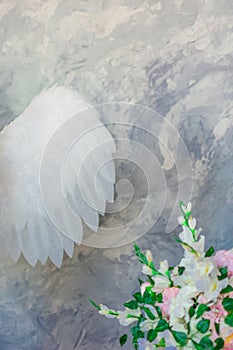 Angel wings - element of women`s costume