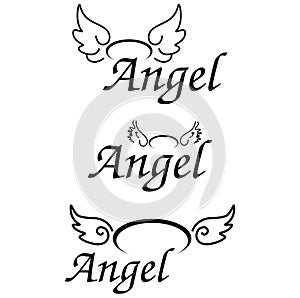 Angel wings icons