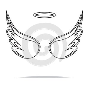 Angel wings illustration