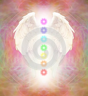 Angel Wings and Seven Chakras photo