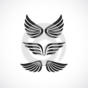 Angel wings vector icon