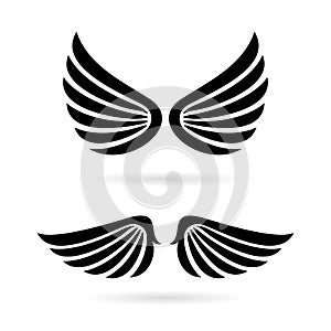 Angel wings vector icon