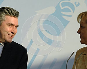 Angela Merkel, Gordon Brown