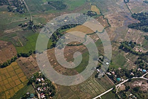 Angeles city from the air, Luzon,Philippines