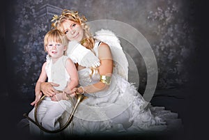 Angelic Mother and Son