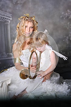 Angelic Mother and Son