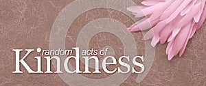 Angelic Random Acts of Kindness Pink Feather Background
