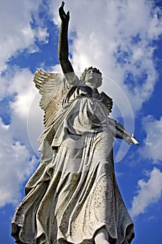 Angelic victory statue