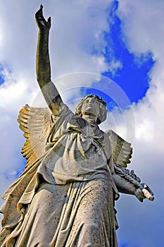 Angelic victory statue