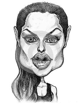 Angelina jolie caricature