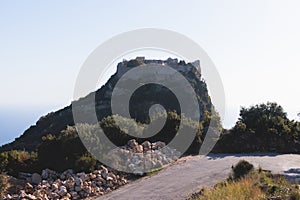 Angelokastro Castle near Palaiokastritsa and Krini, Corfu Island, Ionian sea, Central Corfu and Diapontia Islands, Greece, summer