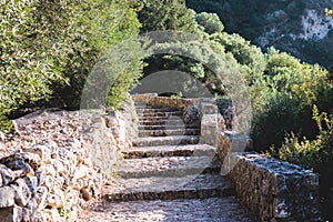 Angelokastro Castle near Palaiokastritsa and Krini, Corfu Island, Ionian sea, Central Corfu and Diapontia Islands, Greece, summer