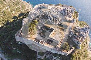 Angelokastro Castle near Palaiokastritsa and Krini, Corfu Island, Ionian sea, Central Corfu and Diapontia Islands, Greece, summer