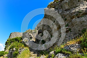 Angelokastro ruins. photo