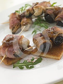 Angels and Devils on Horseback on Toasts