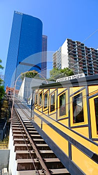 Angels Flight is a funicular railway in downtown Los Angeles, USA