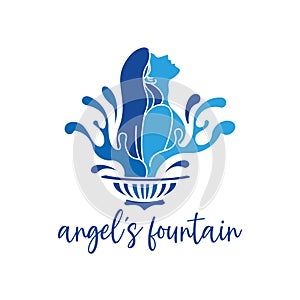 Angels fountain splash anggels water fall