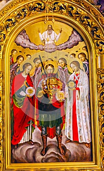 Angels Icon Saint Michael Cathedral Kiev Ukraine photo