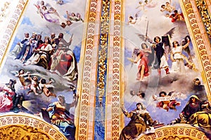 Angels King Frescos Dome San Francisco el Grande Madrid Spain photo