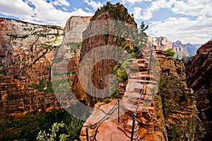 Angels Landing at Zion National Park, Utah photo