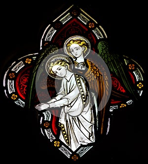 Angels in stained glass