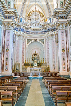 Indoor sight in San Salvatore Church in Noto. Province of Syracuse, Sicilia, Italy. photo