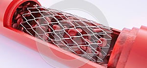 Angioplasty with stent placement- 3D rendering photo