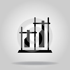 Angklung icon or logo in  glyph