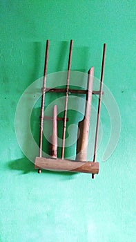 angklung traditional musical instruments photo
