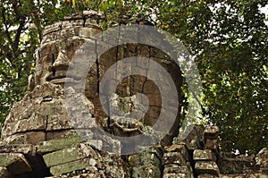 Angkor, Cambodia. Khmer Banteay Kdei temple ruins