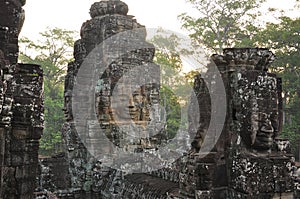 Angkor, Cambodia. Khmer Bayon temple